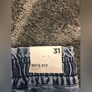 NWT FOREVER 21 90’S FIT PINCH WAIST LOOSE FIT RELAXED LEG
